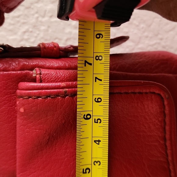 2 for $25 Cute Nine West Red Vintage Small Crossbody Bag - Picture 6 of 8